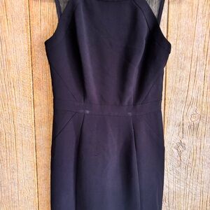 White House Black Market Blue Halter Sheath Dress